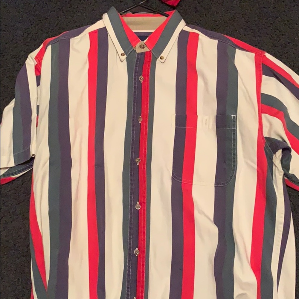 Vintage men’s short sleeve button down shirt